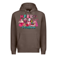 Coffee pink christmas coffee cups Premium Hoodie - MaliasSmallBusiness