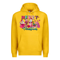 Lemon pink christmas coffee cups Premium Hoodie - MaliasSmallBusiness