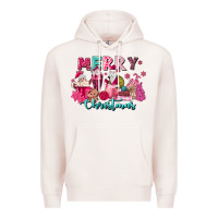 Pale Pink pink christmas coffee cups Premium Hoodie - MaliasSmallBusiness