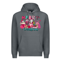 Rock pink christmas coffee cups Premium Hoodie - MaliasSmallBusiness