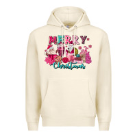 Tofu pink christmas coffee cups Premium Hoodie - MaliasSmallBusiness