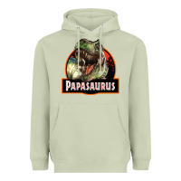 Matcha Western Papasaurus Papa Dinosaur Heavyweight Hoodie - LillyAllenDesigns