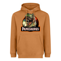 Meerkat Western Papasaurus Papa Dinosaur Heavyweight Hoodie - LillyAllenDesigns