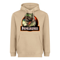 Mushroom Western Papasaurus Papa Dinosaur Heavyweight Hoodie - LillyAllenDesigns