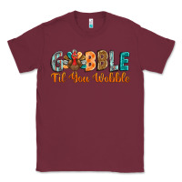 Burgundy gobble till you wobble Classic Tee - BarkalooDesign
