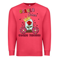 Cardinal delulu queen coming through Premium Sweatshirt - MaliasSmallBusiness