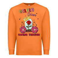 Carrot delulu queen coming through Premium Sweatshirt - MaliasSmallBusiness