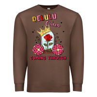 Chestnut delulu queen coming through Premium Sweatshirt - MaliasSmallBusiness