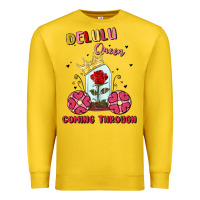 Lemon delulu queen coming through Premium Sweatshirt - MaliasSmallBusiness