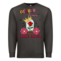 Smoke delulu queen coming through Premium Sweatshirt - MaliasSmallBusiness