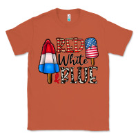 Copper red white blue Classic Tee - CowhideDigitalArt