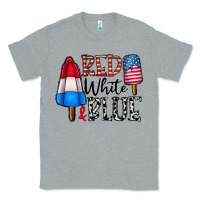Heather Grey red white blue Classic Tee - CowhideDigitalArt