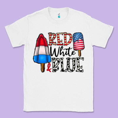 Red White Blue Classic Tee Designed By Cowhidedigitalart