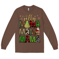 Chestnut jolly mama mama mama Long Sleeve Tee - FaDigitalArtStudio