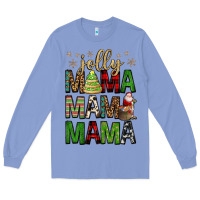 Colony Blue jolly mama mama mama Long Sleeve Tee - FaDigitalArtStudio