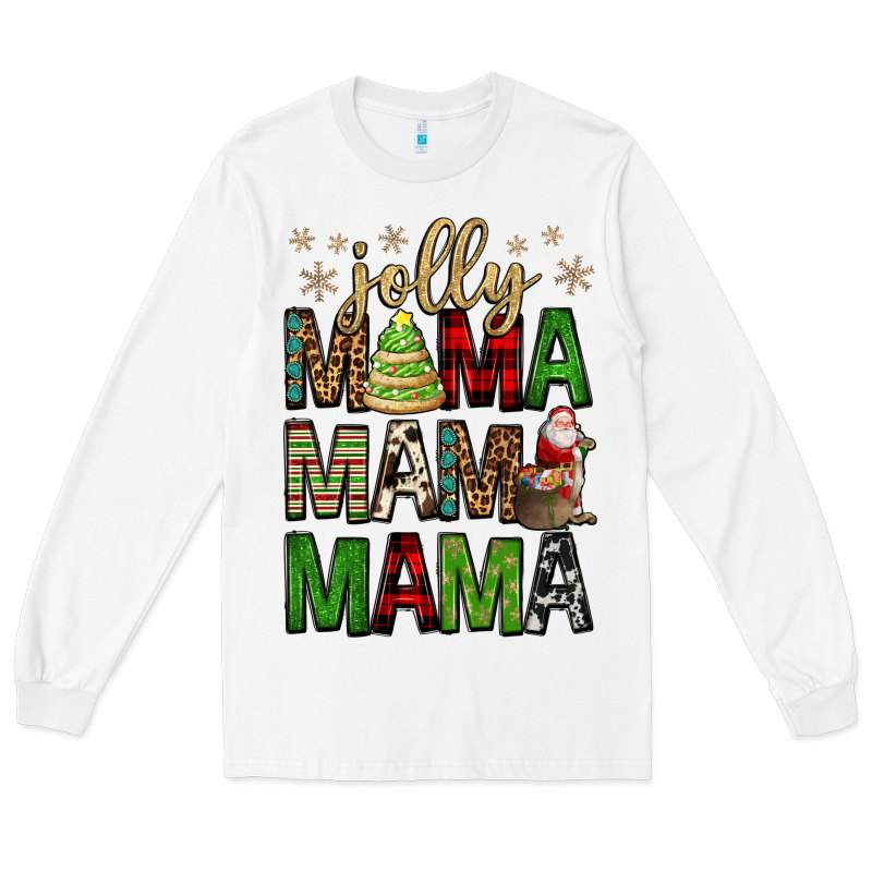 Jolly Mama Mama Mama Long Sleeve Tee by FaDigitalArtStudio | Teevron