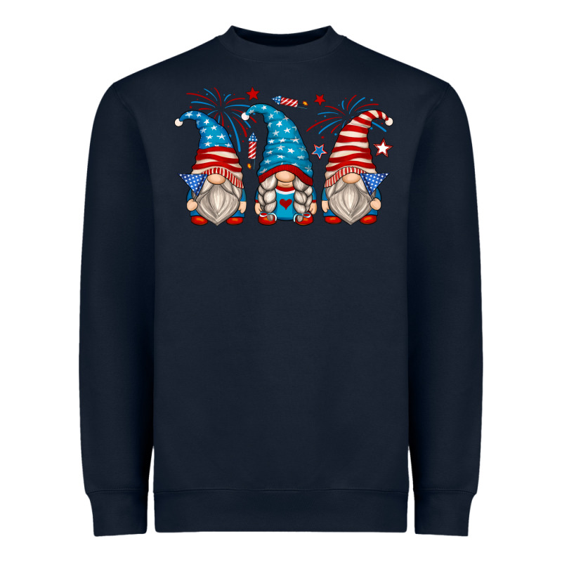 Fourth Of July Gnomes Heavyweight Sweatshirt by Zillion Design Studio | Teevron