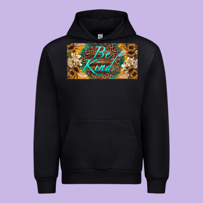 Be Kind Bees License Plate Urban Hoodie Designed By Artiststas