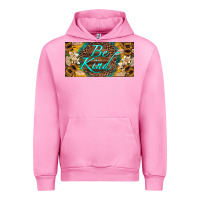 Fuchsia Pink be kind bees license plate Urban Hoodie - Artiststas