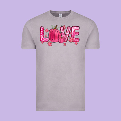 Love Breast Cancer Vintage Tee Designed By Zillion Design Studio