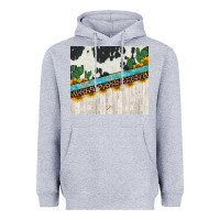 Heather Grey cowhide sunflowers cactus Heavyweight Hoodie - Jasminsmagicworld