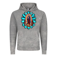 Cloud Rock Gemstone Lady Of Guadalupe Vintage Hoodie - RanaPortraitStore