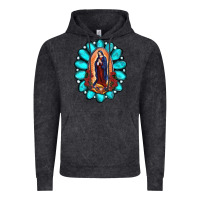 Vintage Black Gemstone Lady Of Guadalupe Vintage Hoodie - RanaPortraitStore