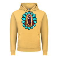 Vintage Mustard Gemstone Lady Of Guadalupe Vintage Hoodie - RanaPortraitStore