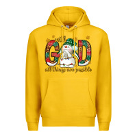 Lemon With God all things are possible with snowman Premium Hoodie - NancyCooperArtShop