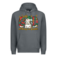 Rock With God all things are possible with snowman Premium Hoodie - NancyCooperArtShop