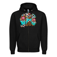 Black race sunflower patches Zipper Hoodie - AdoDesignShop