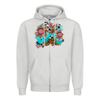 Dove Grey race sunflower patches Zipper Hoodie - AdoDesignShop
