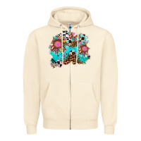 Sandshell race sunflower patches Zipper Hoodie - AdoDesignShop