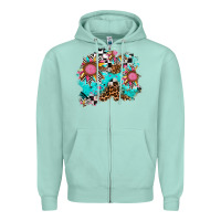 Race Sunflower Patches Zipper Hoodie | Teevron