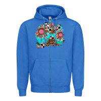 True Royal race sunflower patches Zipper Hoodie - AdoDesignShop
