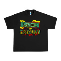 Black softball granny with leopard Urban Heavy Tee - Zillion Design Studio
