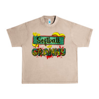 French Oak softball granny with leopard Urban Heavy Tee - Zillion Design Studio