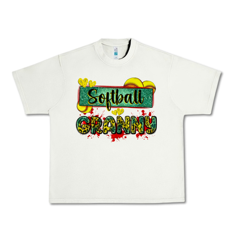 Softball Granny With Leopard Urban Heavy Tee by Zillion Design Studio | Teevron