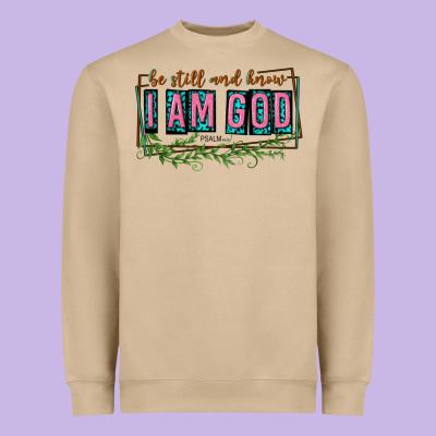 Be Still And Know That I Am God Heavyweight Sweatshirt Designed By Texasbilliewilder
