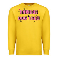 Lemon anxious dog lady Premium Sweatshirt - MaliasSmallBusiness