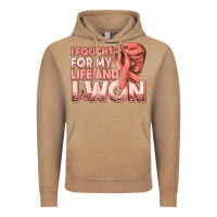 Vintage Coffee i fought for my life and i won uterine cancer peac Vintage Hoodie - texasbilliewilder