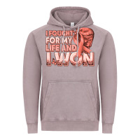 Vintage Zinc i fought for my life and i won uterine cancer peac Vintage Hoodie - texasbilliewilder