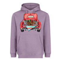 Lavender Christmas truck Heavyweight Hoodie - BarkalooDesign