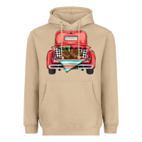 Mushroom Christmas truck Heavyweight Hoodie - BarkalooDesign