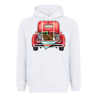 White Christmas truck Heavyweight Hoodie - BarkalooDesign