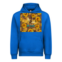 Cobalt be kind bee and sunflowers Urban Hoodie - Artiststas