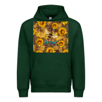 Forest Green be kind bee and sunflowers Urban Hoodie - Artiststas