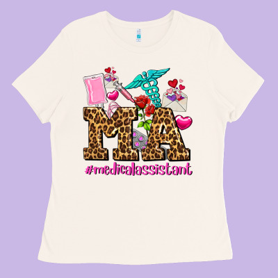 Valentines Day M A Medical Assistant Ladies Tee Designed By Adodesignshop