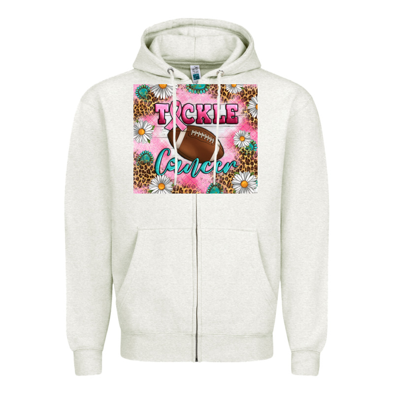 Breast Cancer  Tackle Cancer Tumbler Zipper Hoodie by Artiststas | Teevron