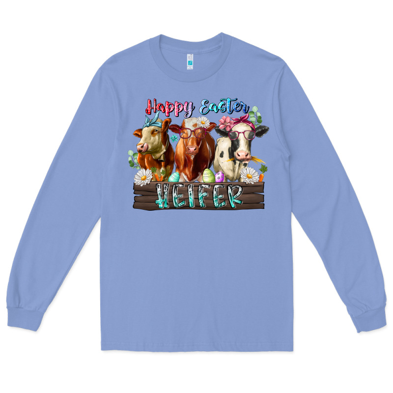 Happy Easter Heifer Long Sleeve Tee by RacoonDesign | Teevron